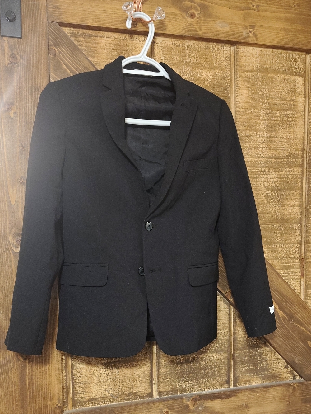 Classic Black Kids Blazer - Tailored Two-Button Jacket Calvin Klein
